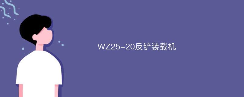 WZ25-20反铲装载机